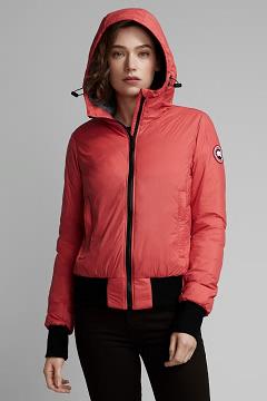 Chamarras Canada Goose Mujer Mexico - Dore Chaqueta De Plumas Rojos UZ4690213